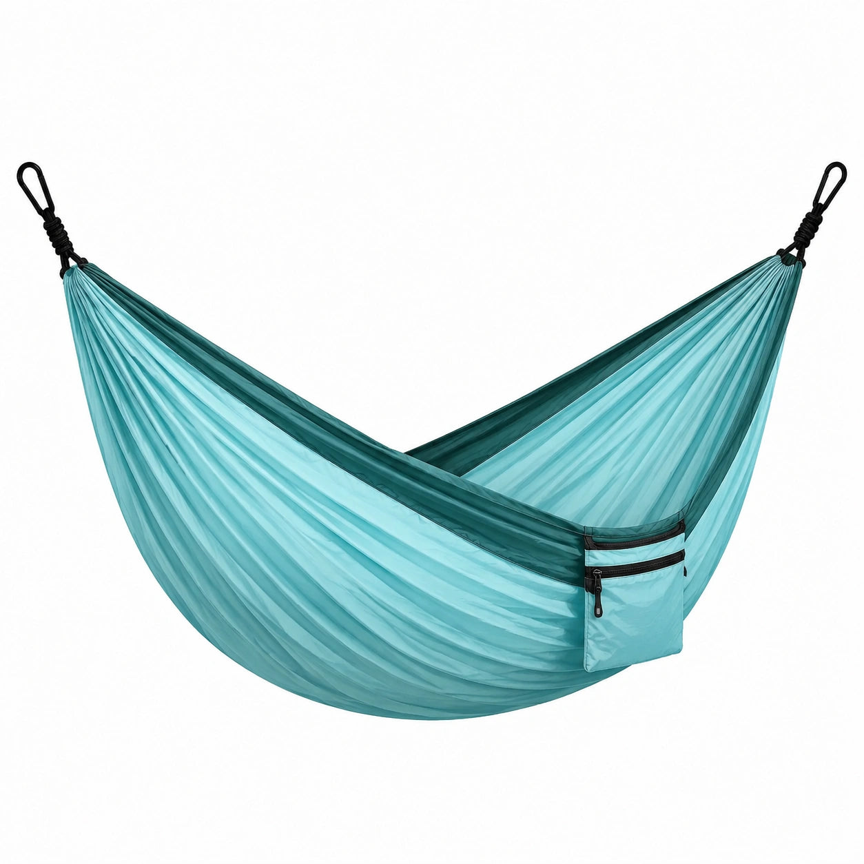 Hamac en nylon parachute turquoise 275 cm x 140 cm