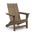 Chaise Adirondack en bois composite marron